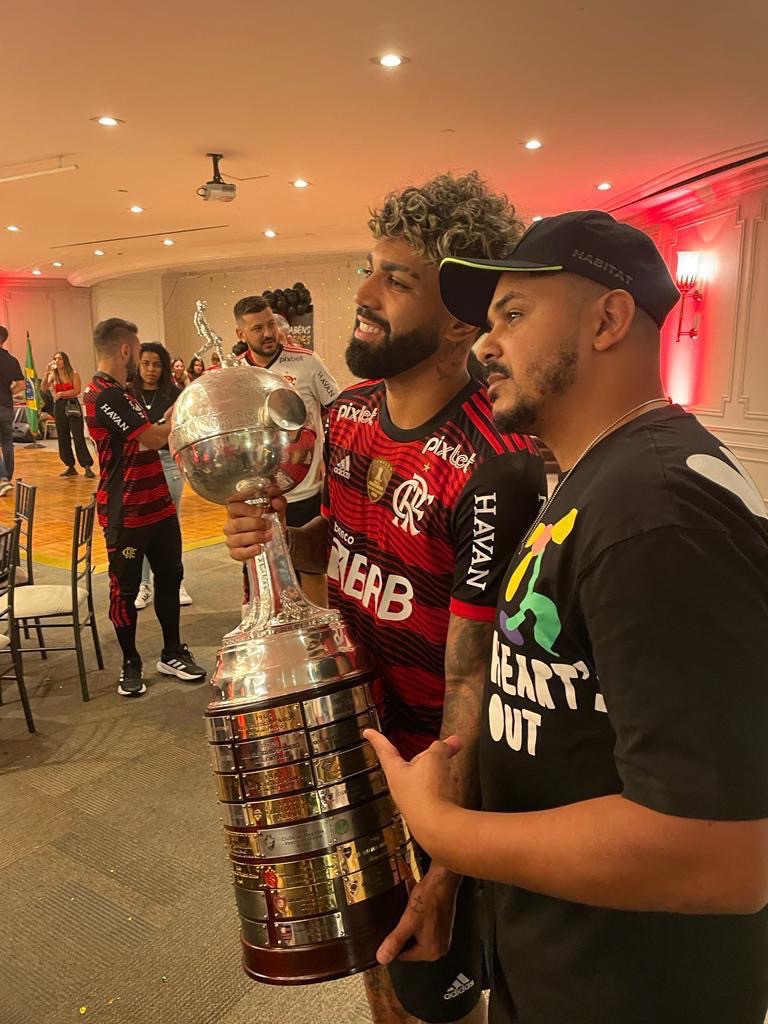 Don Marlus com Gabigol e a Copa Libertadores