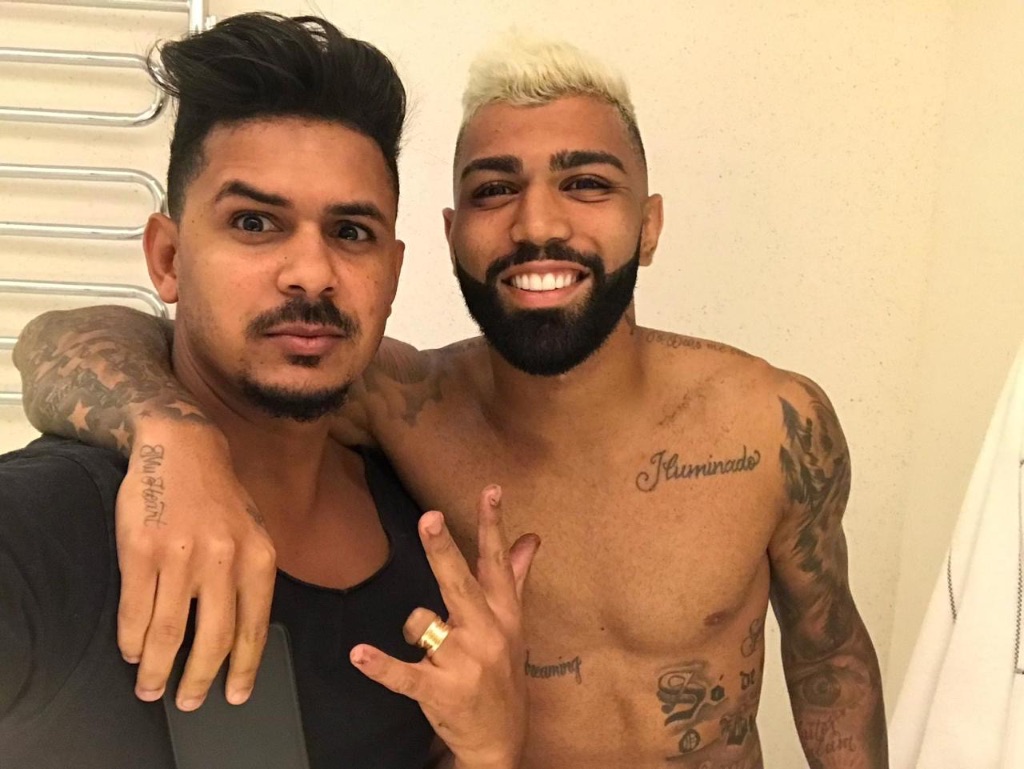 Don Marlus com Gabigol — parceria de 7 anos · @donmarlusbarbearia